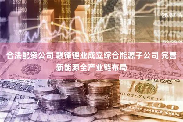合法配资公司 赣锋锂业成立综合能源子公司 完善新能源全产业链布局